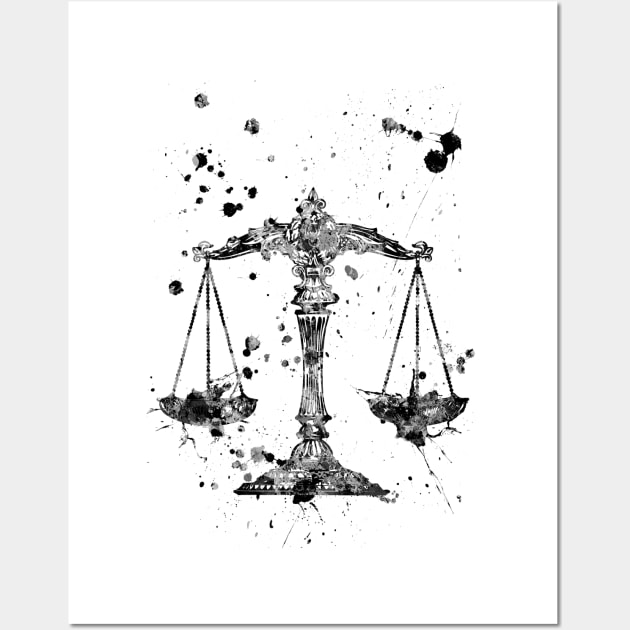 Scale of justice, justice Wall Art by RosaliArt